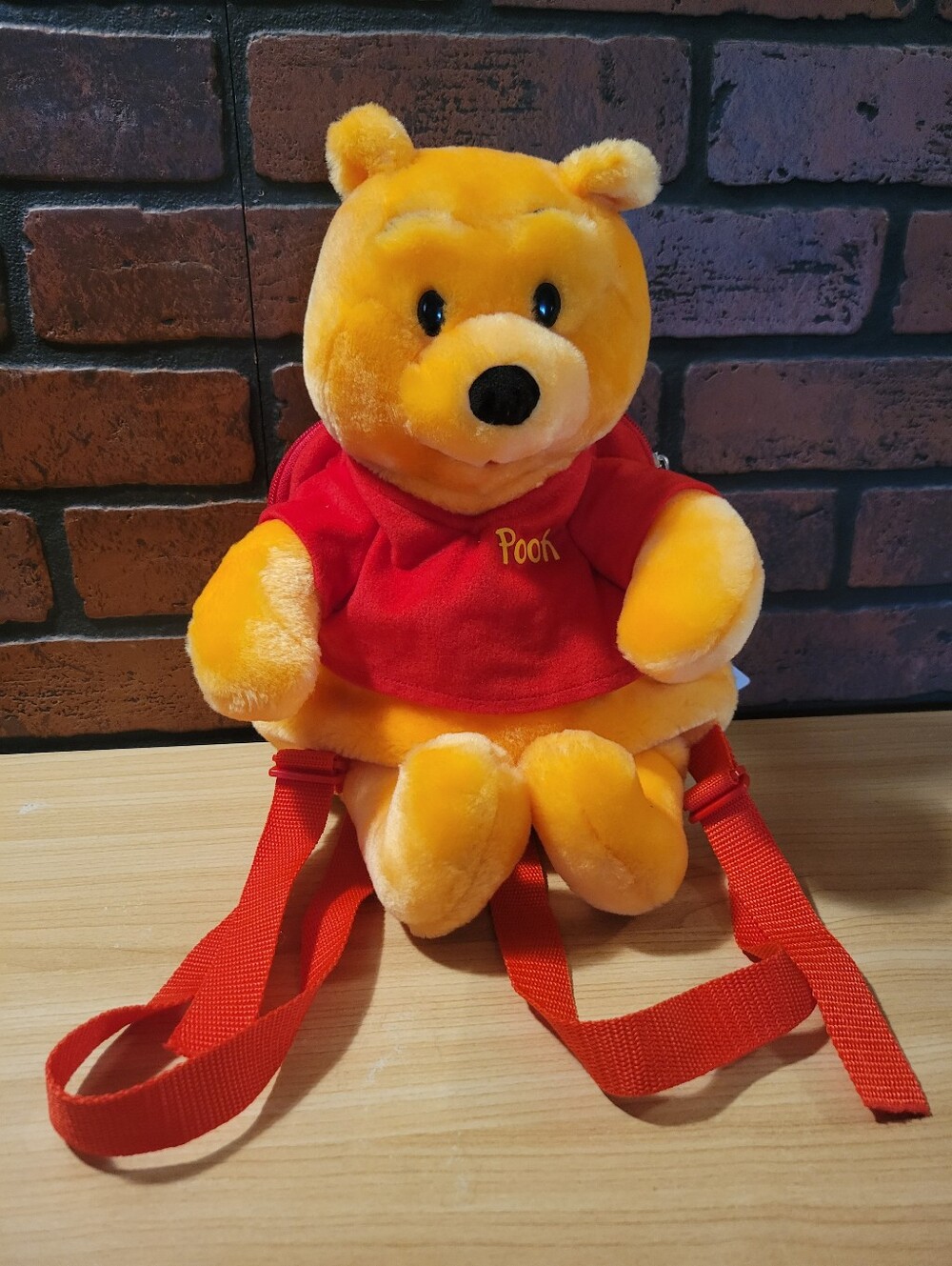 Pyramid Winnie the Pooh Huggable Wearable Children's Plush Backpack